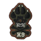 Military Patch（ミリタリーパッチ）K-9 Skull and Crossbones パッチ [フック付き]【レターパックプラス対応】【レターパックライト対応】