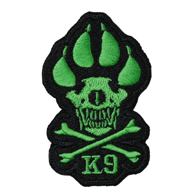 Military Patch（ミリタリーパッチ）K-9 Skull and Crossbones パッチ [フック付き]【レターパックプラス対応】【レターパックライト対応】