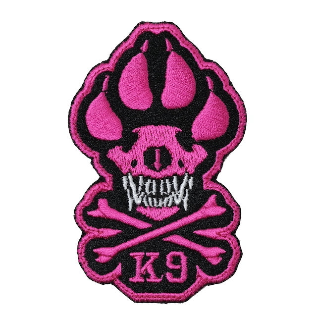 Military Patch（ミリタリーパッチ）K-9 Skull and Crossbones パッチ [フック付き]【レターパックプラス対応】【レターパックライト対応】