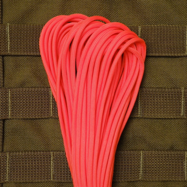 Military（ミリタリー）550 パラコード タイプ3 Neon Orange [50ft 15m][550 Paracord Type III 550 Cord]【レターパックプラス対応】【レターパックライト対応】