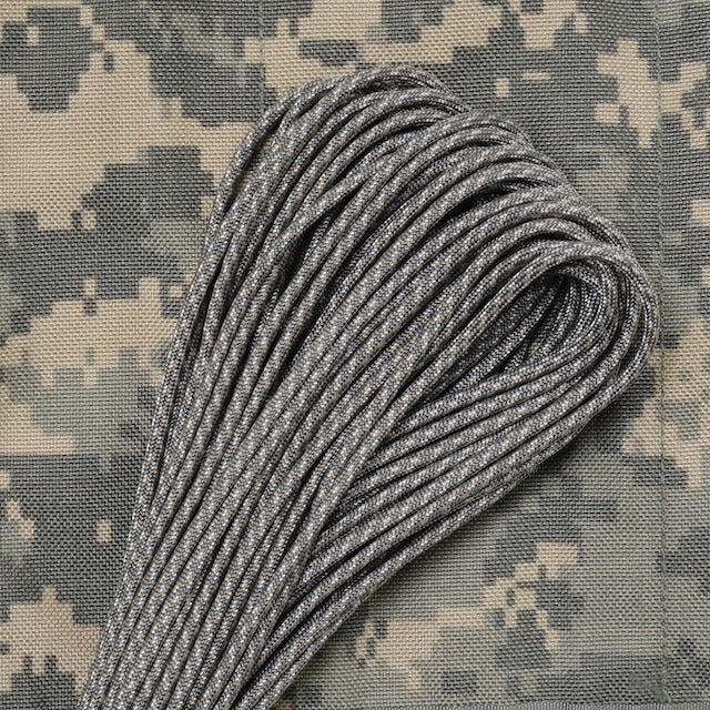 Military（ミリタリー）550 パラコード タイプ3 ACU Digital Camo [50ft 15m][550 Paracord Type III 550 Cord]【レターパックプラス対応】【レターパックライト対応】