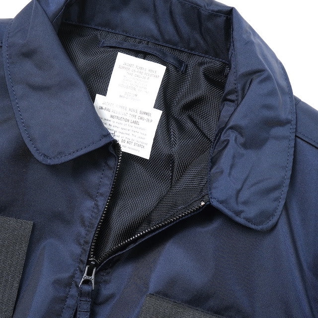 HOUSTON CWU-36P Summer Flight Jacket Navy Patch Base 4 Places Specifications