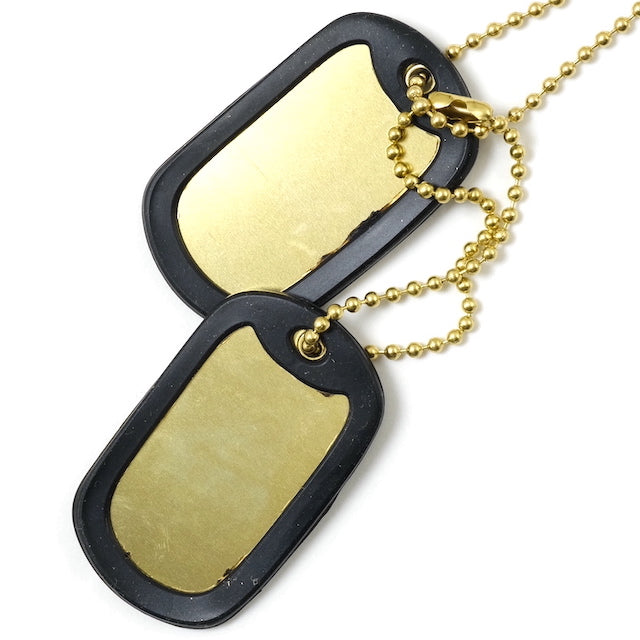 DOG-TAG 2枚組 真鍮（ブラス）フルセット【レターパックプラス対応】【レターパックライト対応】