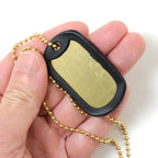 DOG-TAG 2枚組 真鍮（ブラス）フルセット【レターパックプラス対応】【レターパックライト対応】