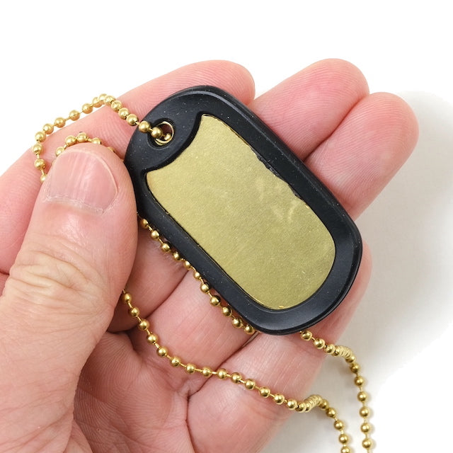 DOG-TAG 2枚組 真鍮（ブラス）フルセット【レターパックプラス対応】【レターパックライト対応】