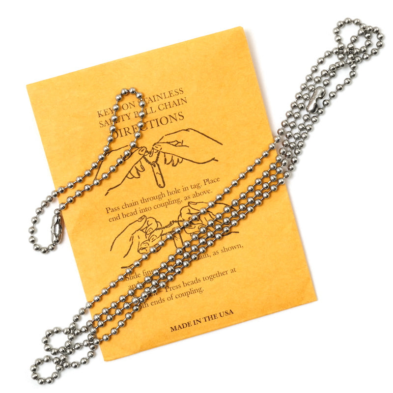 DOG-TAG ID TAG NECKLACE SET NSN [ステンレス]【レターパックプラス対応】【レターパックライト対応】