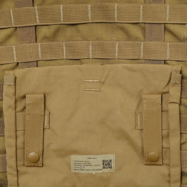 US (US military release product) FILBE USMC Hydration Pouch [Made by Eagle] [Coyote] [Hydration pouch] [Letter Pack Plus compatible]