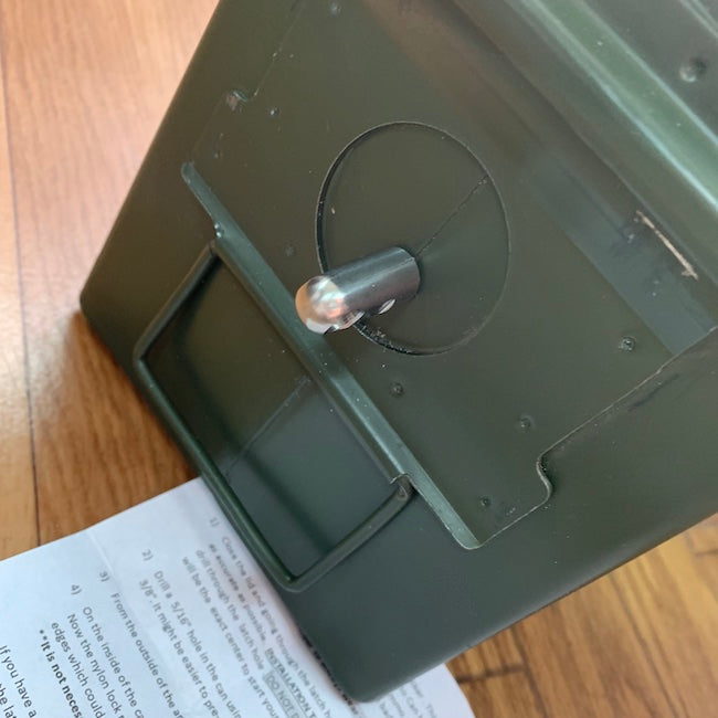 MILITARY Ammo Can Locking Hardware Kit [Ammo Box Locking Kit] [Compatible with Letter Pack Plus] [Compatible with Letter Pack Light]