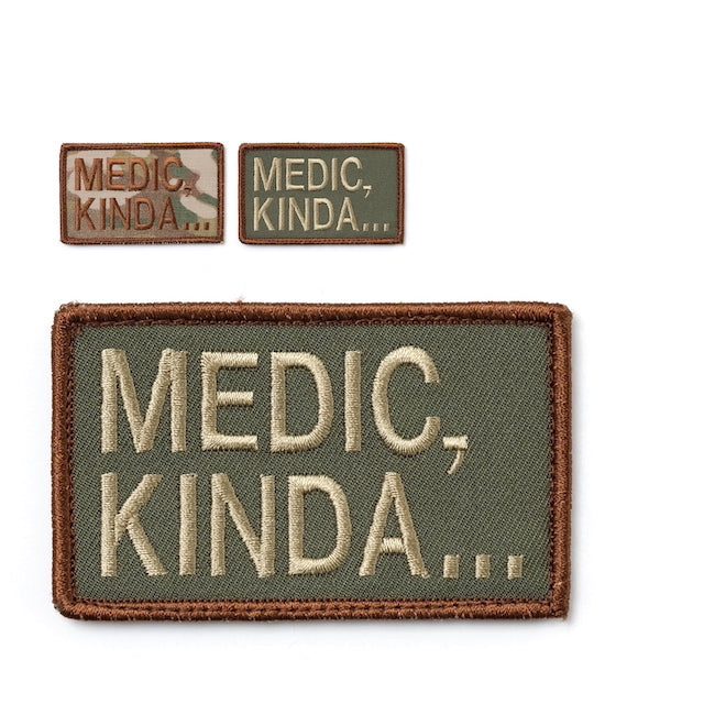 Military Patch MEDIC KINDA... Patch [2 colors] [With hook] [Compatible with Letter Pack Plus] [Compatible with Letter Pack Light]