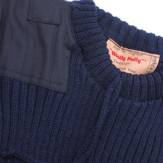 KEMPTON Woolly Pully crew neck sweater BOND NAVY