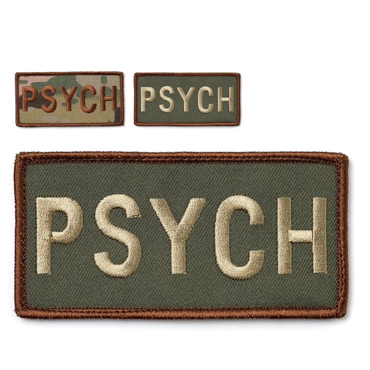 Military Patch PSYCH Patch [2 colors] [With hook] [Letter Pack Plus compatible] [Letter Pack Light compatible]