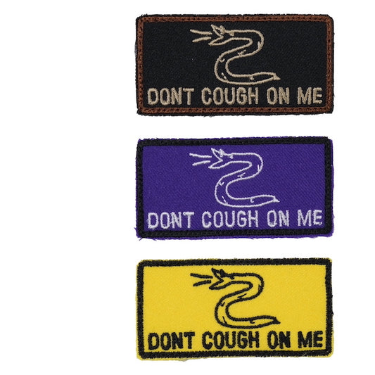 Military Patch（ミリタリーパッチ）DONT COUGH ON ME ミニパッチ [3色][フック付き]【レターパックプラス対応】【レターパックライト対応】