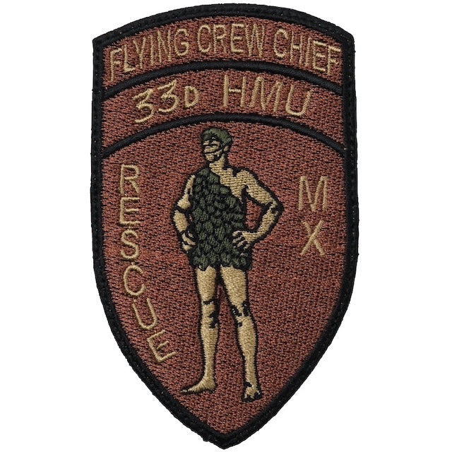 Military Patch（ミリタリーパッチ）33D HMU レスキューパッチ [2種] [フック付き]【レターパックプラス対応】【レターパックライト対応】