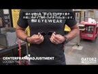 GATORZ MAGNUM ASIANFIT Smoke Polarized Lens Blackout [GZ-01-011]