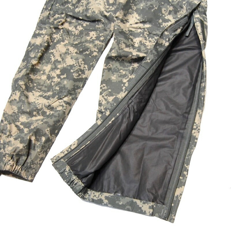 US (actual US military) GEN3 Level6 BOTTOM EXTREME COLD WET WEATHER TROUSERS ECWCS waterproof pants [Cordura nylon reinforcement] [ACU] [New]