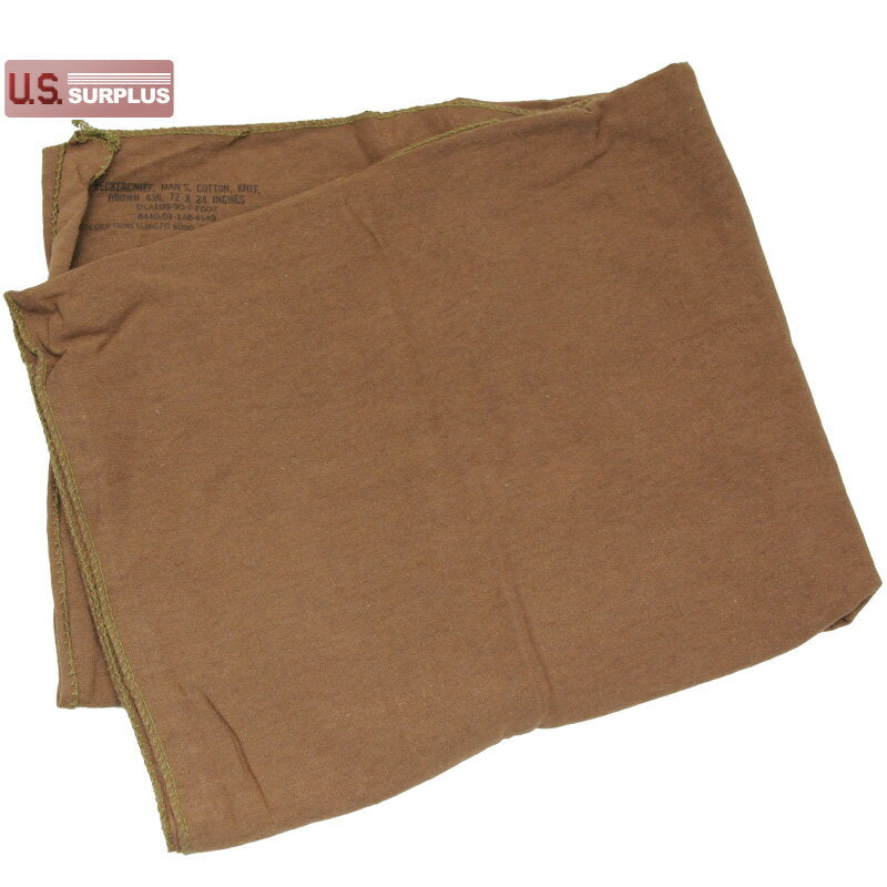 US (U.S. military release product) Cotton Knit Neckchief Brown [Cotton Knit Neckerchief Brown] [Neck warmer] [Compatible with Letter Pack Plus] [Compatible with Letter Pack Light]