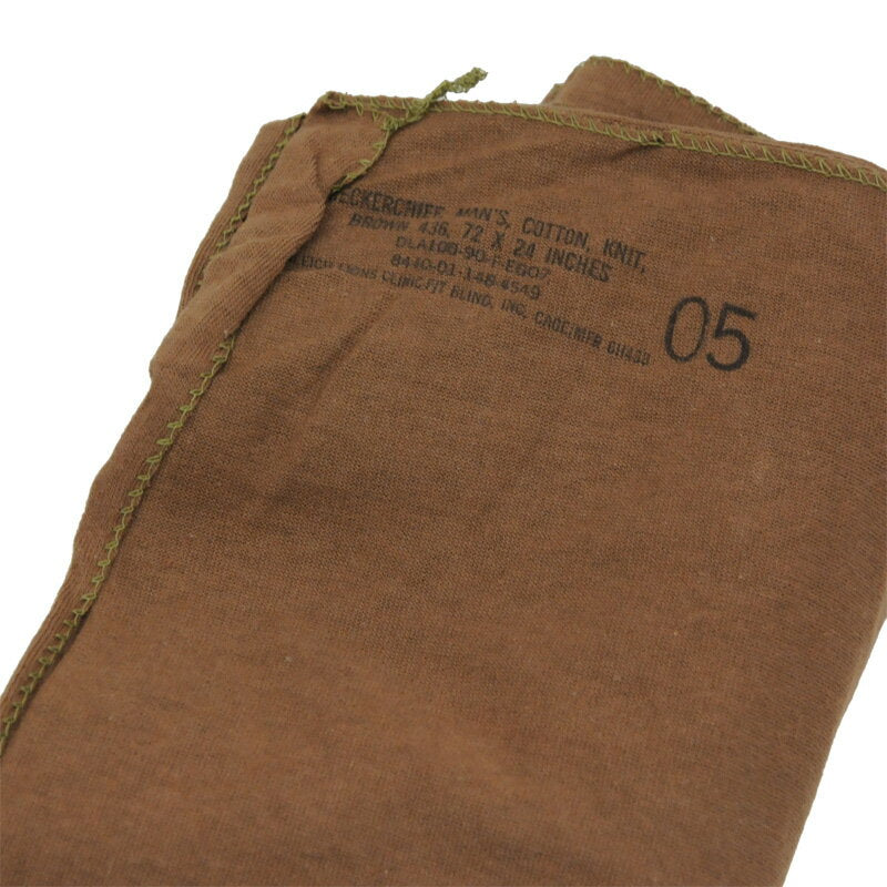 US (U.S. military release product) Cotton Knit Neckchief Brown [Cotton Knit Neckerchief Brown] [Neck warmer] [Compatible with Letter Pack Plus] [Compatible with Letter Pack Light]