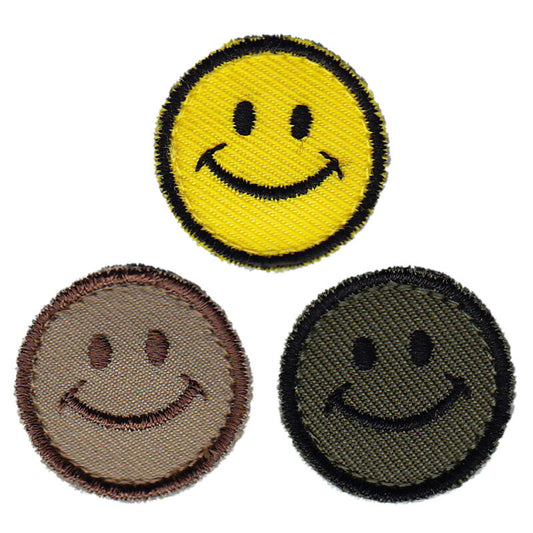 Military Patch Smiley Mini Patch (2.5cm) with hook [Compatible with Letter Pack Plus] [Compatible with Letter Pack Light]