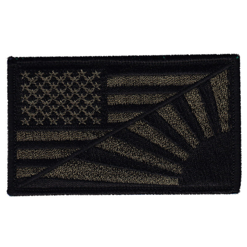 Military Patch flag 2 designs US flag x Navy flag/Maritime Self-Defense Force flag with subdude hook [Compatible with Letter Pack Plus] [Compatible with Letter Pack Light]