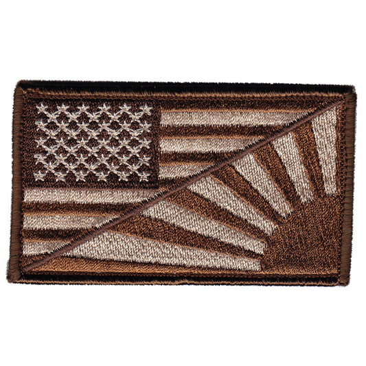 Military Patch Flag 2 Designs US Flag x Navy Flag/Maritime Self-Defense Force Flag with Desert Hook [Compatible with Letter Pack Plus] [Compatible with Letter Pack Light]