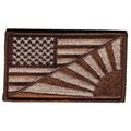 Military Patch Flag 2 Designs US Flag x Navy Flag/Maritime Self-Defense Force Flag with Desert Hook [Compatible with Letter Pack Plus] [Compatible with Letter Pack Light]