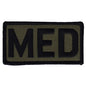 Military Patch（ミリタリーパッチ）MED パッチ サブデュード フック付き【レターパックプラス対応】【レターパックライト対応】