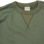 BUZZ RICKSON'S（バズリクソン）セットイン スリーブ スウェット シャツ オリーブ Set-In Sleeve Sweat Shirts Olive[BR65622]