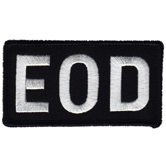 Military Patch EOD Patch Black with Hook [Compatible with Letter Pack Plus] [Compatible with Letter Pack Light]