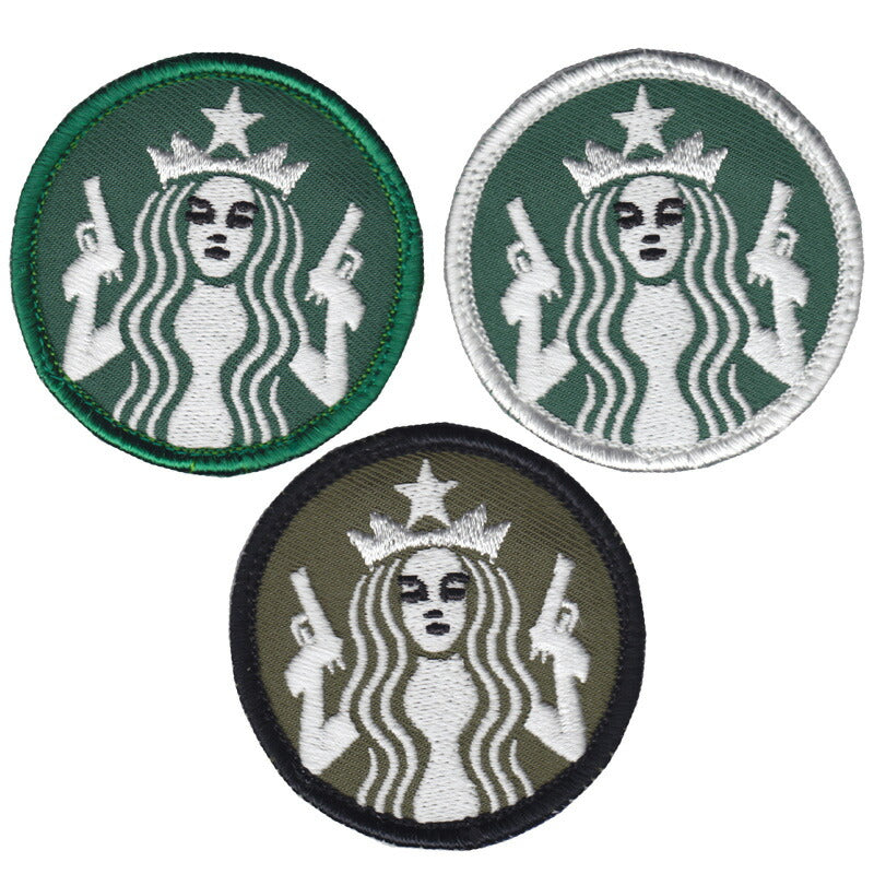 Military Patch Guns &amp; Coffee Mini Patch with Hook [Made in Japan] [Patch] [Letter Pack Plus Compatible] [Letter Pack Light Compatible]