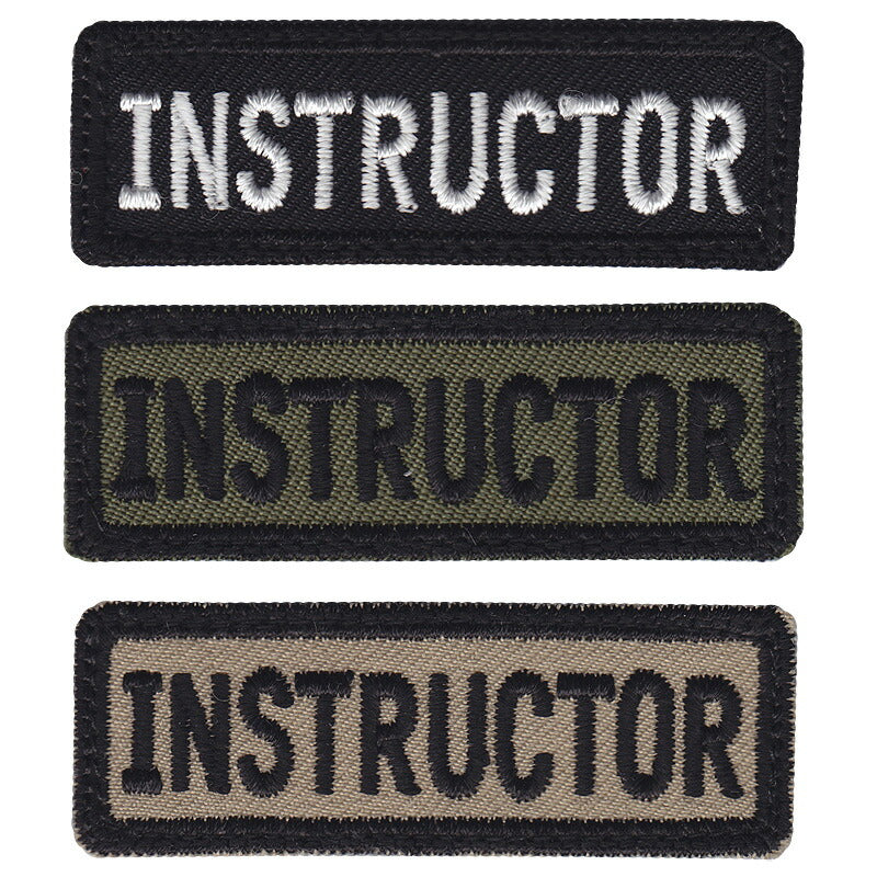 Military Patch INSTRUCTOR mini patch with hook [Made in Japan] [Patch] [Letter Pack Plus compatible] [Letter Pack Light compatible]
