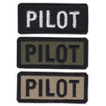 Military Patch（ミリタリーパッチ）PILOT ミニパッチ フック付き[日本製][ワッペン]【レターパックプラス対応】【レターパックライト対応】