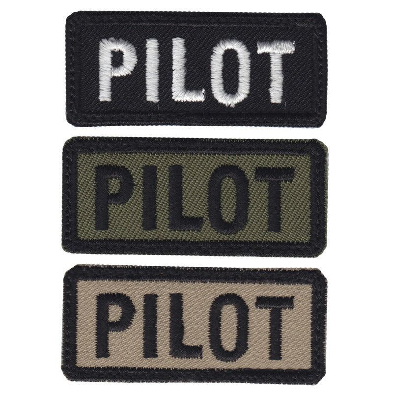 Military Patch PILOT mini patch with hook [Made in Japan] [Patch] [Letter Pack Plus compatible] [Letter Pack Light compatible]