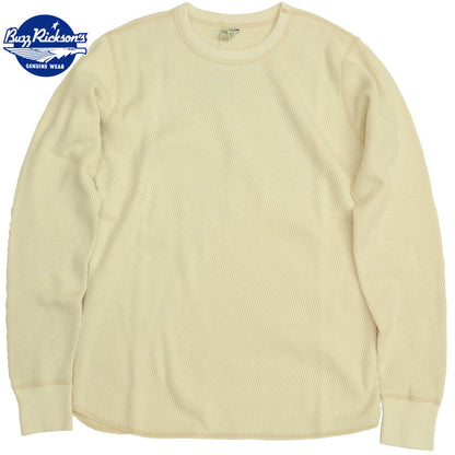 BUZZ RICKSON'S Thermal Shirt Long Sleeve Natural Thermal Long Sleeve Shirt Natural [BR63755]
