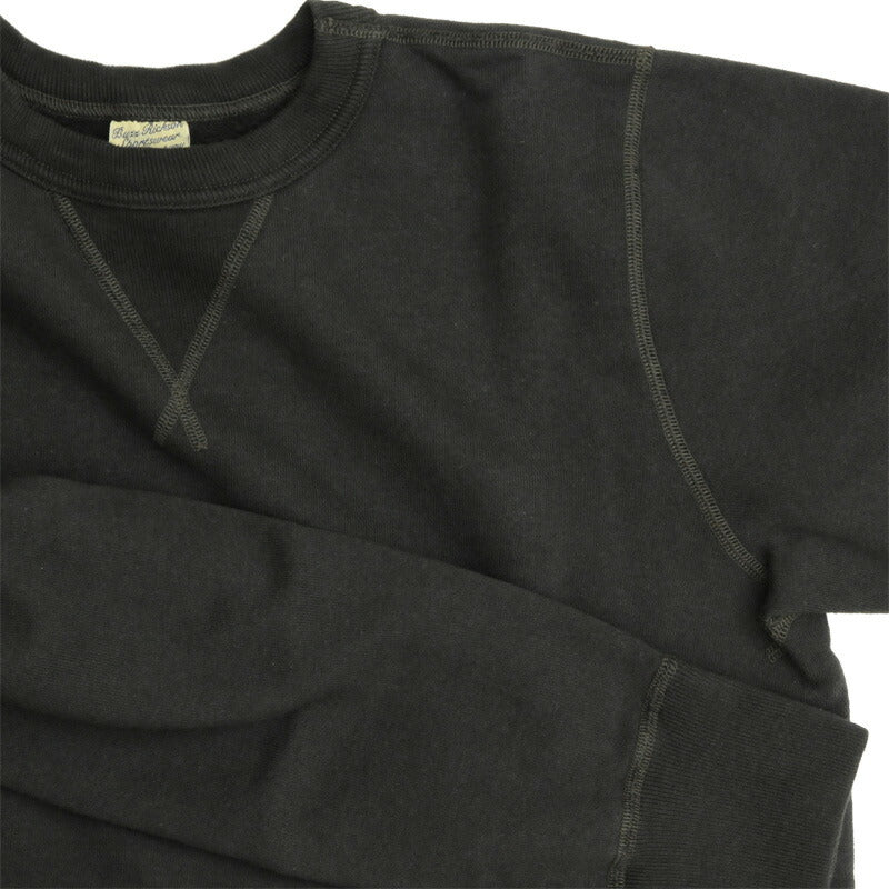 BUZZ RICKSON'S（バズリクソン）セットイン スリーブ スウェット シャツ ブラック Set-In Sleeve Sweat Shirts Black[BR65622]