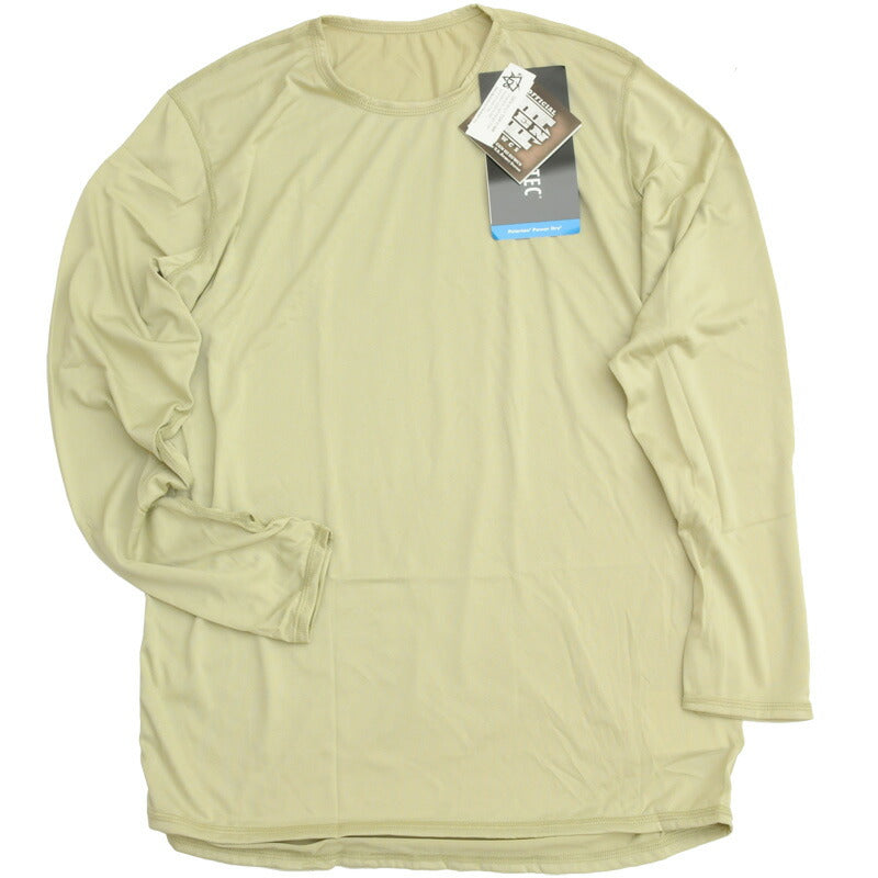 US (US military release product) underwear top and bottom set [TAN] Level 1 SILKWEIGHT UNDERSHIRT &amp; DRAWER [Polartec Power Dry]