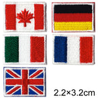 Military Patch（ミリタリーパッチ）国旗パッチ [5種] [小/2.2cm×3.2cm]【レターパックプラス対応】【レターパックライト対応】