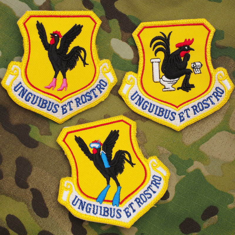 Military Patch（ミリタリーパッチ）18th Wing 第18航空団 ジョークパッチ カラー [3種]【レターパックプラス対応】【レターパックライト対応】