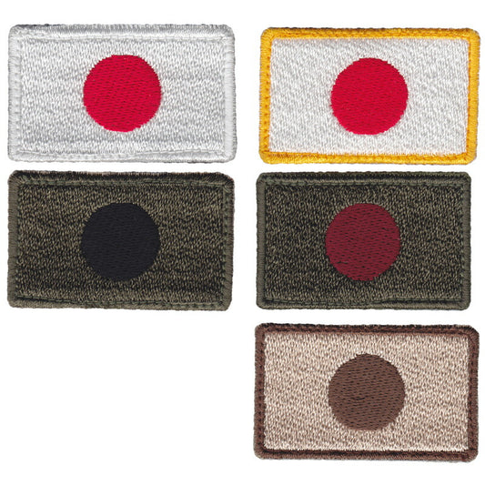 Military Patch Mini Japanese Flag 27x45mm with hooks in various colors [Compatible with Letter Pack Plus] [Compatible with Letter Pack Light]