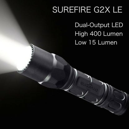 SUREFIRE G2X LE Dual Output [G2XLE-BK] [2-step switching] [600 lumens/15 lumens]
