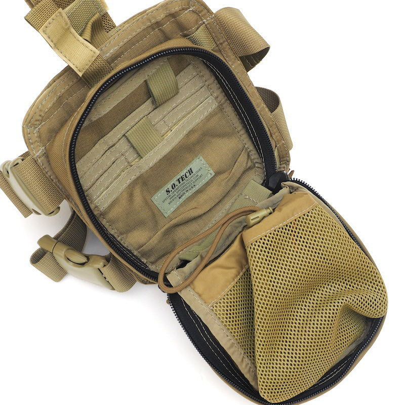 US（米軍放出品）S.O.TECH SOF ファーストエイドキット ポーチ [レッグパネル付][Khaki][Medical Pouch]