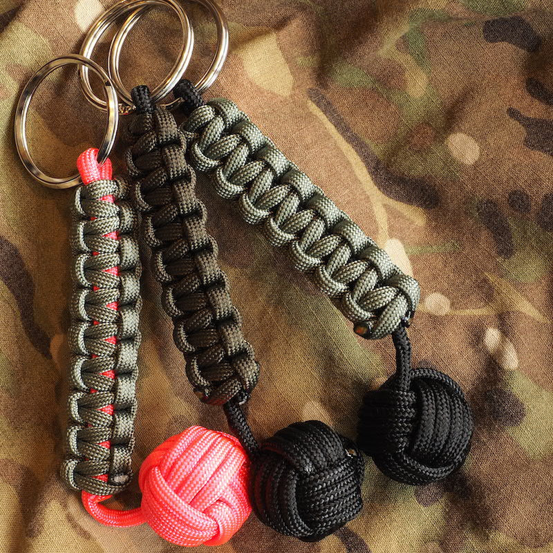 Knotty Boys Paracord Monkey Fist with key ring [3 colors] [Letter Pack Plus compatible]