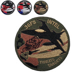 Military Patch（ミリタリーパッチ）36FS INTEL THREATS TARGETS [3種] [フック付き]【レターパックプラス対応】【レターパックライト対応】