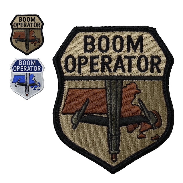 Military Patch（ミリタリーパッチ）BOOM OPERATOR KC-46 [2色][フック付き]【レターパックプラス対応】【レターパックライト対応】