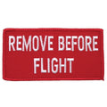 Military Patch（ミリタリーパッチ）REMOVE BEFORE FLIGHT ネームサイズ パッチ 5×10cm [2色][フック付き]【レターパックプラス対応】【レターパックライト対応】