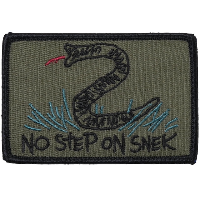 Military Patch（ミリタリーパッチ）NO STEP ON SNEK パッチ [4色][フック付き]【レターパックプラス対応】【レターパックライト対応】