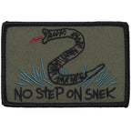 Military Patch NO STEP ON SNEK patch [4 colors] [With hook] [Compatible with Letter Pack Plus] [Compatible with Letter Pack Light]