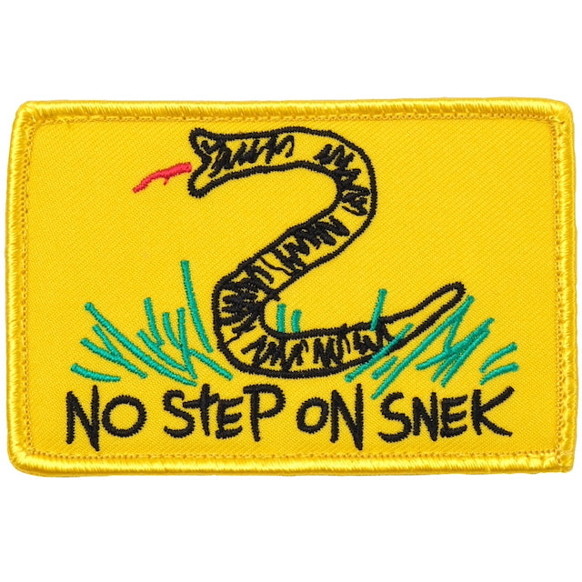 Military Patch NO STEP ON SNEK patch [4 colors] [With hook] [Compatible with Letter Pack Plus] [Compatible with Letter Pack Light]