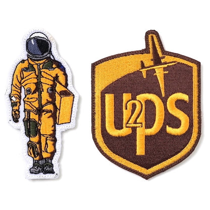 Military Patch（ミリタリーパッチ）U-2 UPS & パイロット 2枚セット  [ベルクロ付き]【レターパックプラス対応】【レターパックライト対応】
